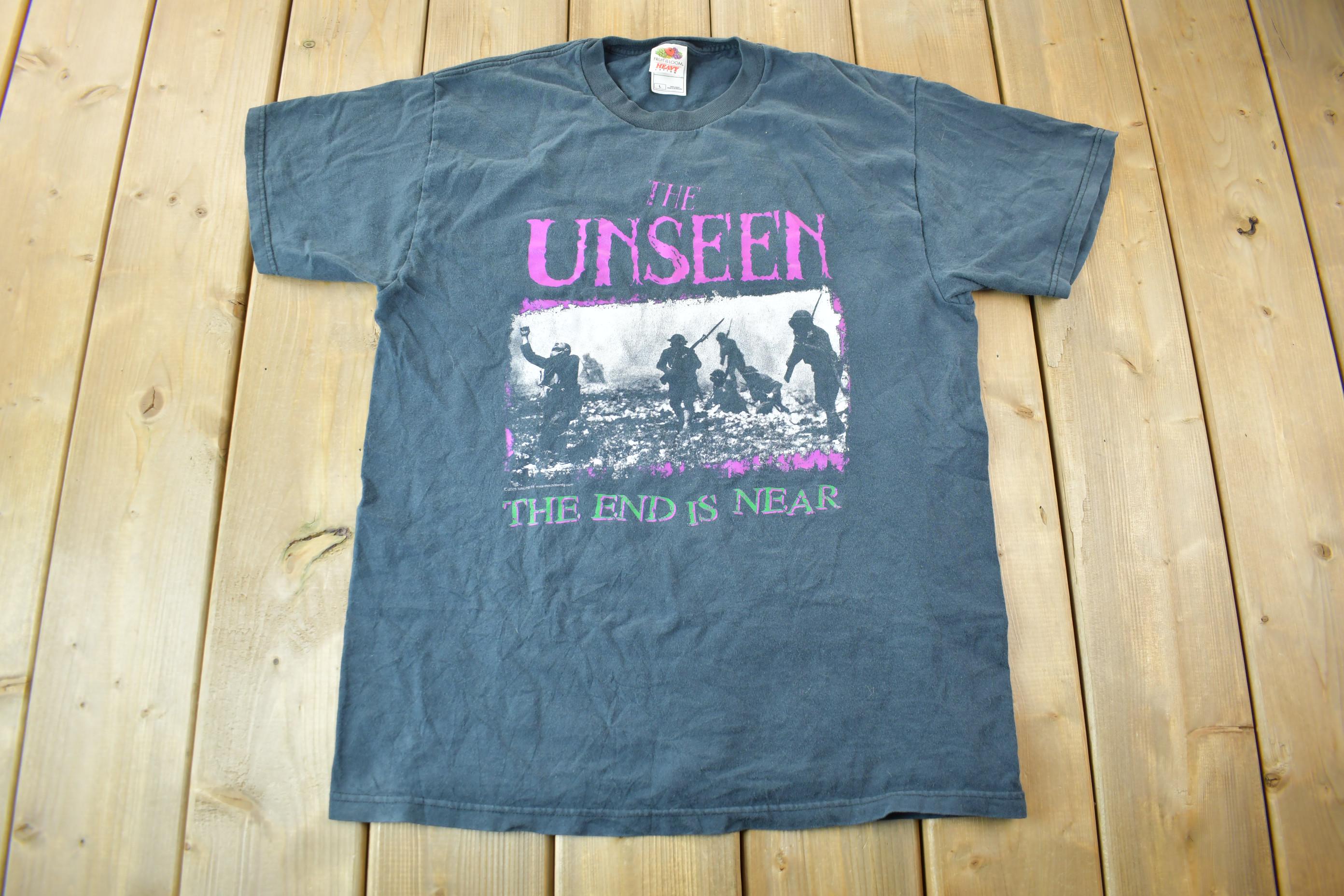 Vintage 20005 The Unseen The End Is Near Graphic Band Tee
