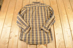 Vintage 1990s Five Brother Plaid Button Up Shirt Men's S