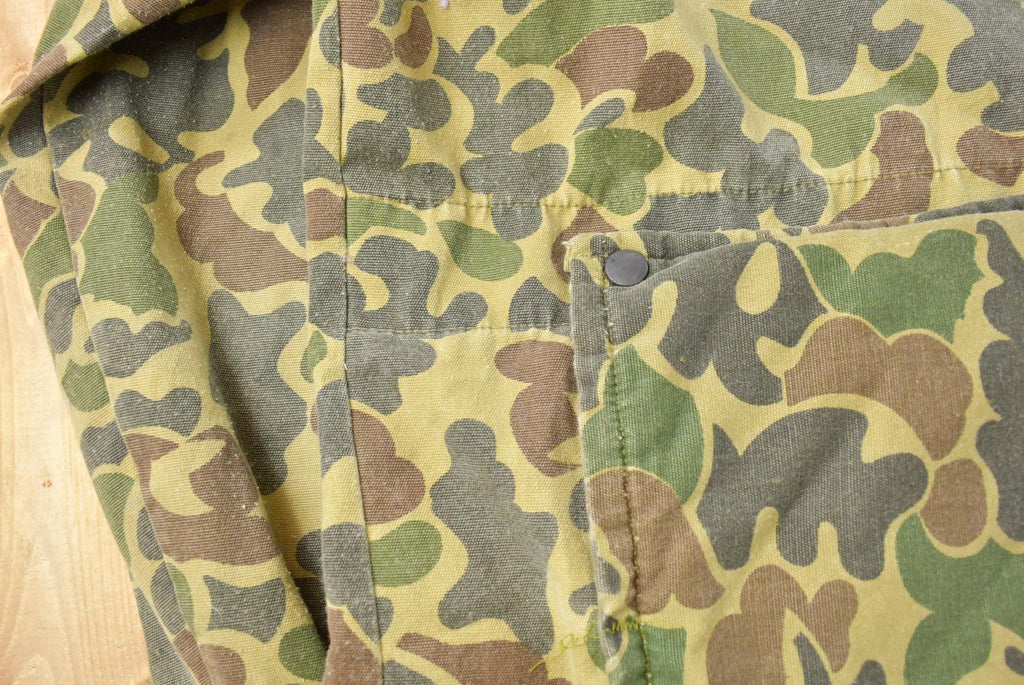 Vintage 1980s Duck Camo Hunting Jacket Men's Large /