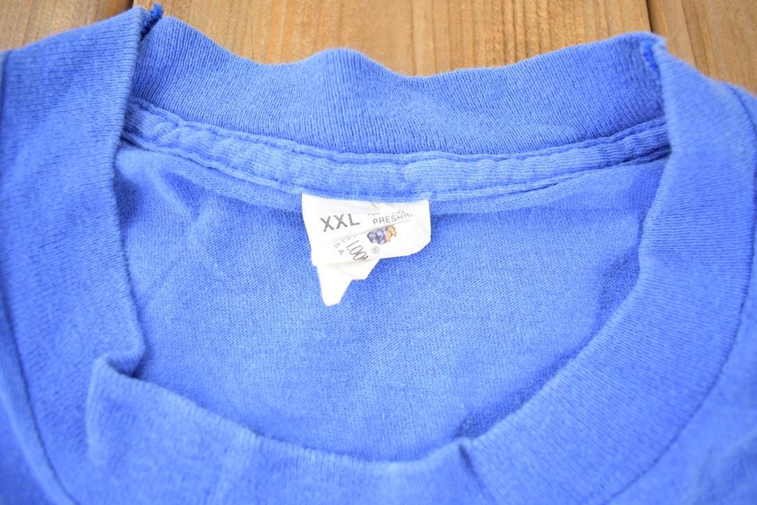 Vintage 1990s Fruit Of The Loom Blank Pocket Single Stitch T-Shirt Made In USA