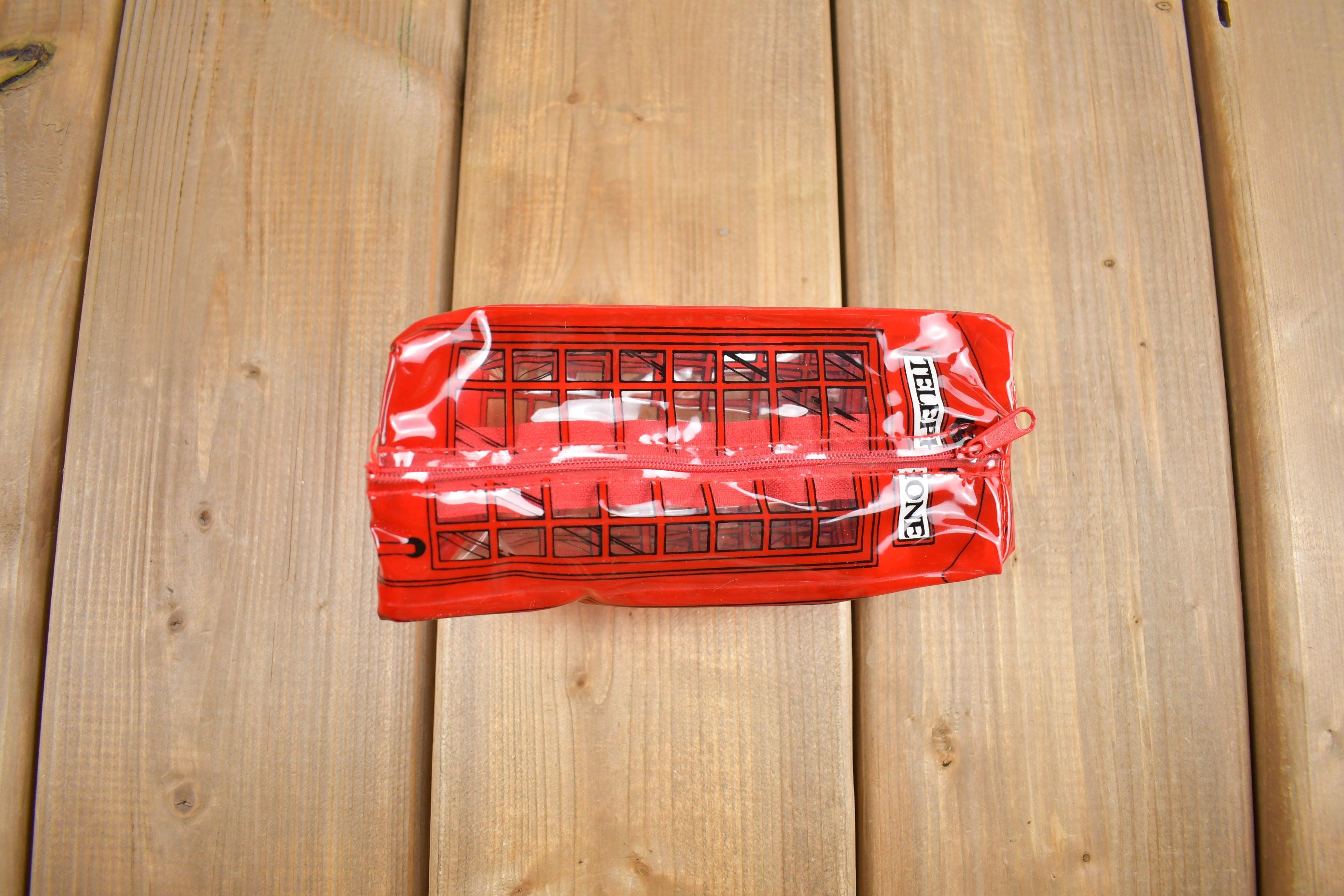 Vintage Y2K Telephone Booth Theme Mini Pouch