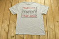 Vintage 90's Warning Stay Away Novelty T-Shirt