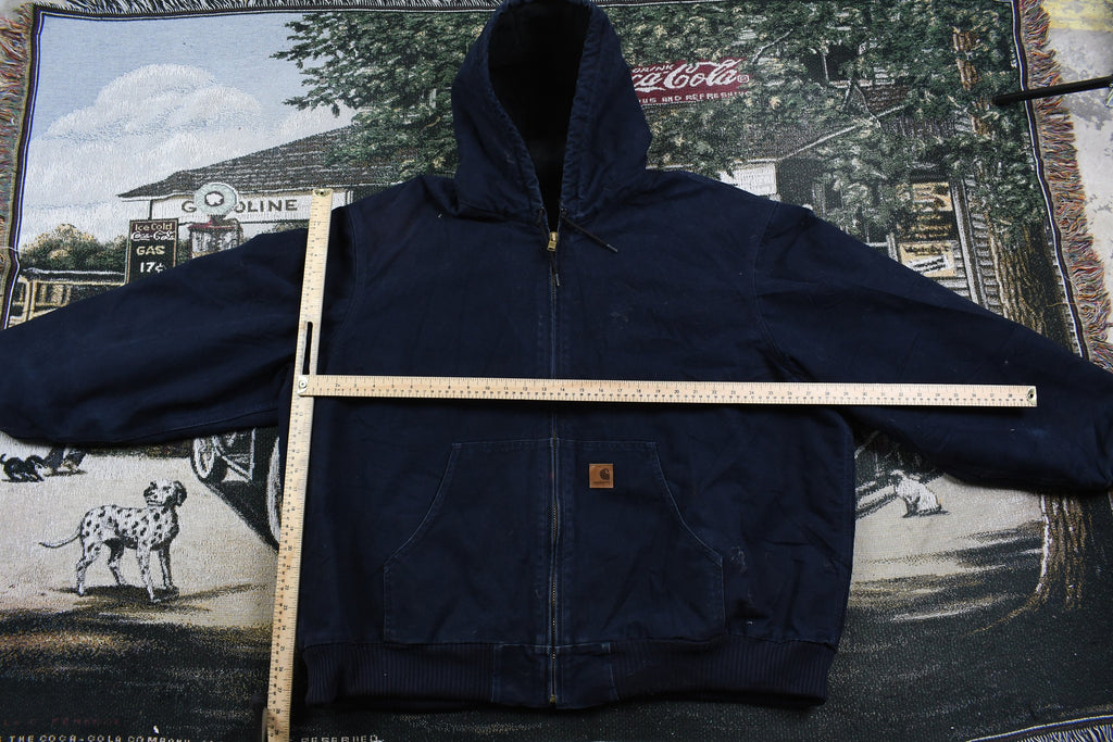 Vintage 1990s Carhartt Full Zip Hooded Workwear Jacket