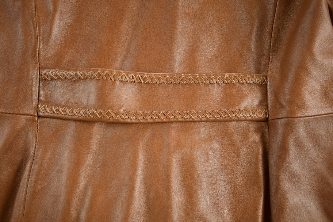 Vintage 1990s Danier Brown Leather Jacket