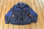 Vintage 1990s Tommy Hilfiger Full Zip Windbreaker Jacket Women's M  Embroidered  Streetwear  Vintage Tommy  90s Tommy  Cinched Waist