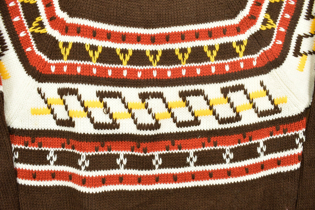 Vintage 1980s Knit Mock Neck Sweater