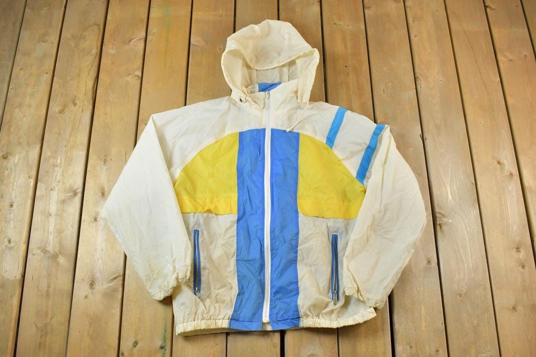 Vintage 1990s Atlantic Traders Full Zip Windbreaker Jacket