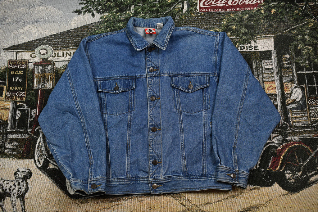Vintage 1990s Mickey Inc Disney Embroidered Jean Jacket
