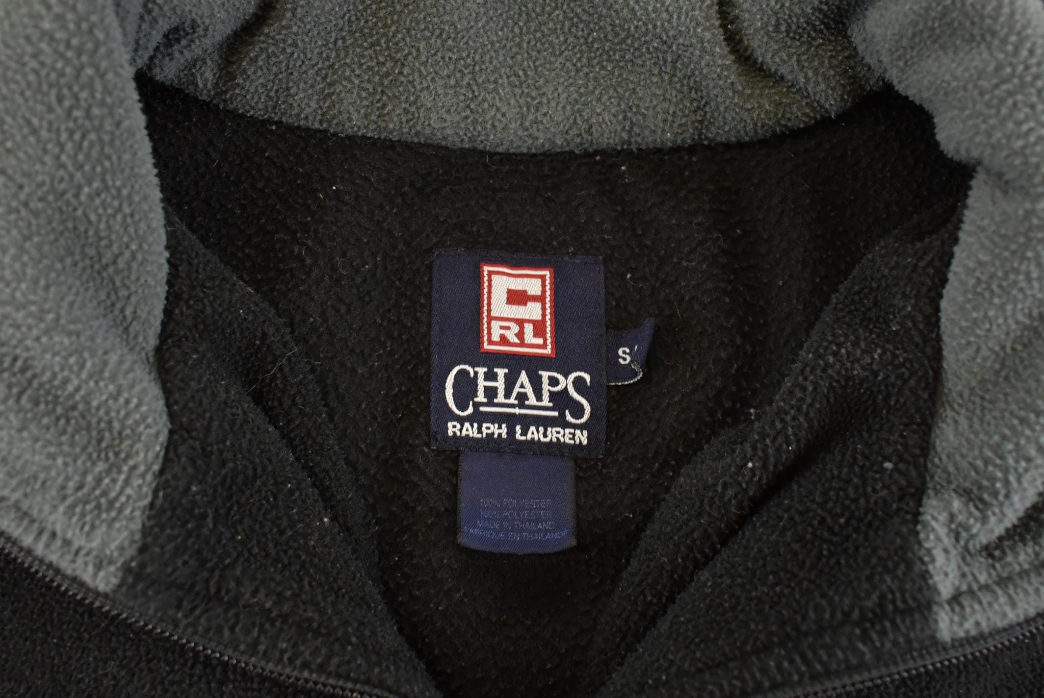 Vintage 1990s Chaps Ralph Lauren Quarter Zip Fleece Sweater Men's S
