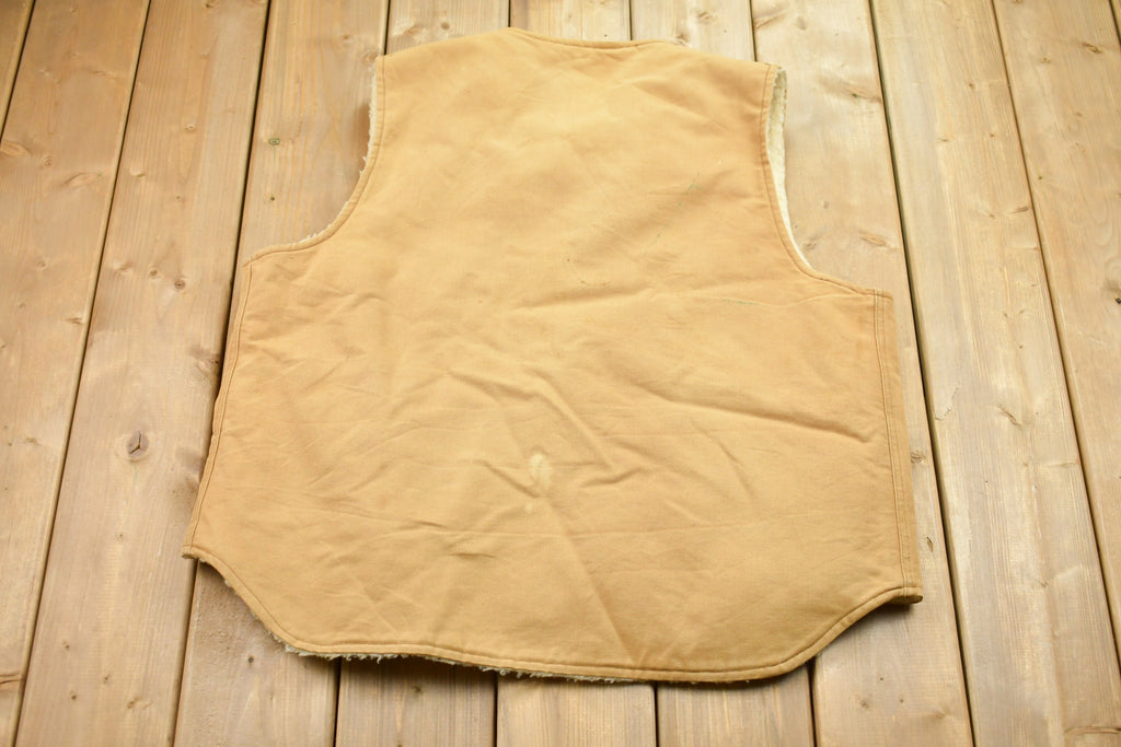 Vintage 1980s Carhartt Sherpa Lined Vest