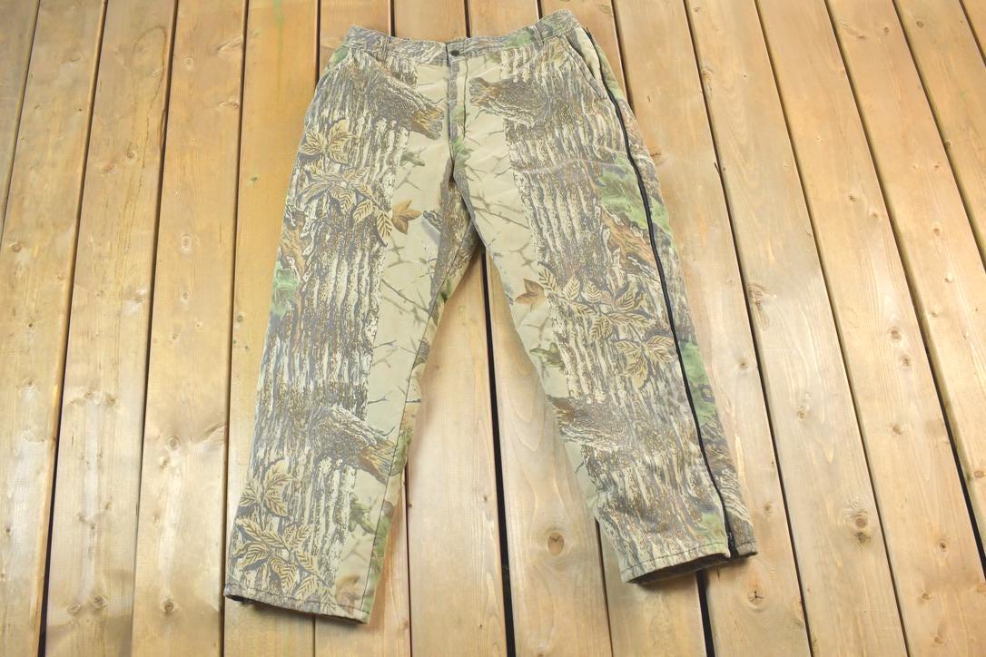 Vintage 1990s Walls Blizzard Pruf Zip Camo Army Camouflage Cargo Pants Size XL