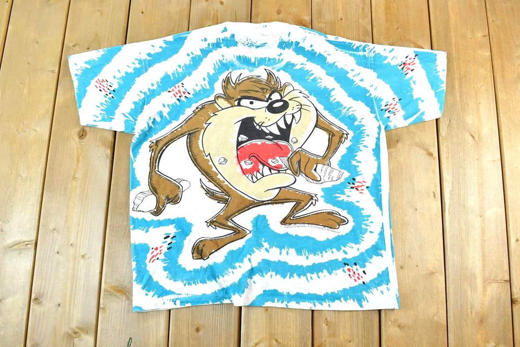 Vintage 1993 TAZ Looney Tunes All Over Print T Shirt
