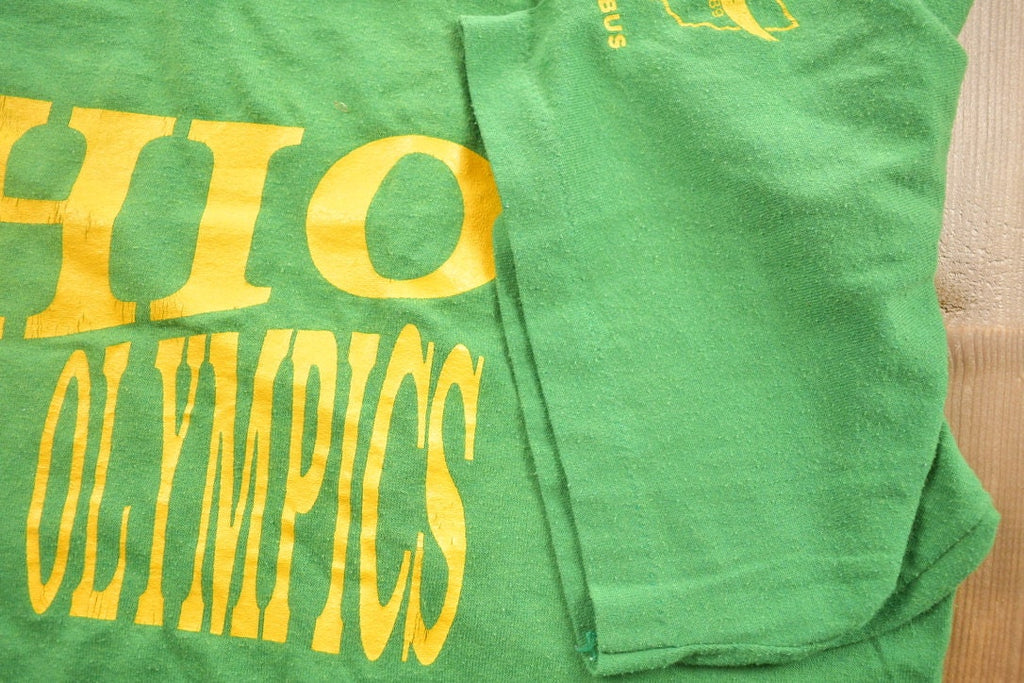 Vintage 1989 Columbus Ohio Police Olympics Graphic T-Shirt