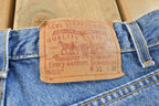 Vintage 1990s Levi's 505 Regular Straight Fit Denim Blue Jeans Men's 29 x 27.5 / 90s Levi's / Streetwear / Made in USA