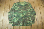 Vintage 1990s Long Sleeve Woodland Camo T-Shirt