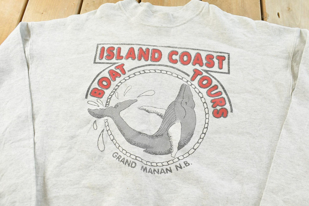 Vintage 1990s Boat Tour Travel New Brunswick Crewneck Sweatshirt Mens L