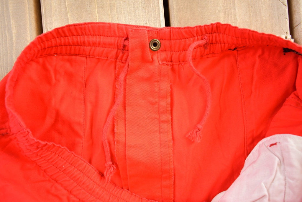Vintage 1990s Red Draw String Pants Size 34x28