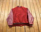 Vintage 1980s City Honors Leather Varsity Jacket