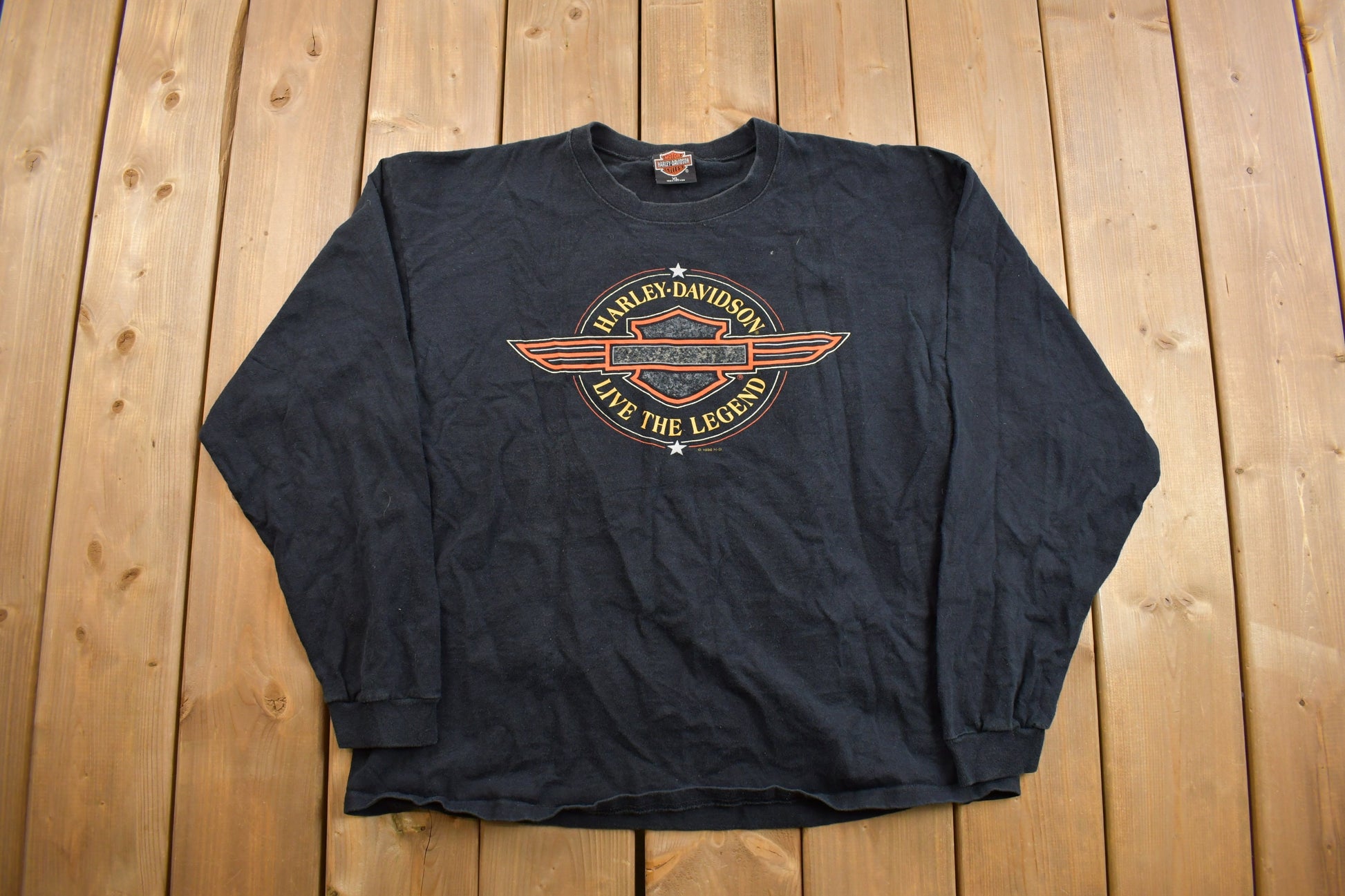 Vintage 1996 Harley Davidson Motorcycles Long Sleeve T-Shirt