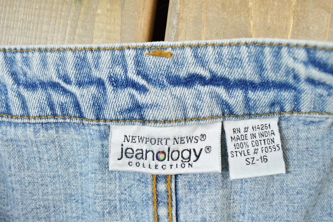 Vintage 1990s Jeanology Baggy Denim Jeans Size 34 x 31 Made In USA