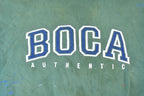 Vintage 1990s Boca Authentic Distressed Cropped Sleeve Crewneck Sweatshirt