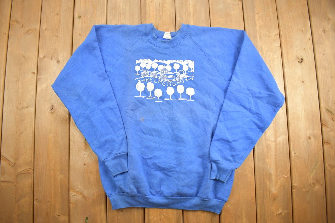 Vintage 1990s Helmsburg Novelty Crewneck Sweatshirt