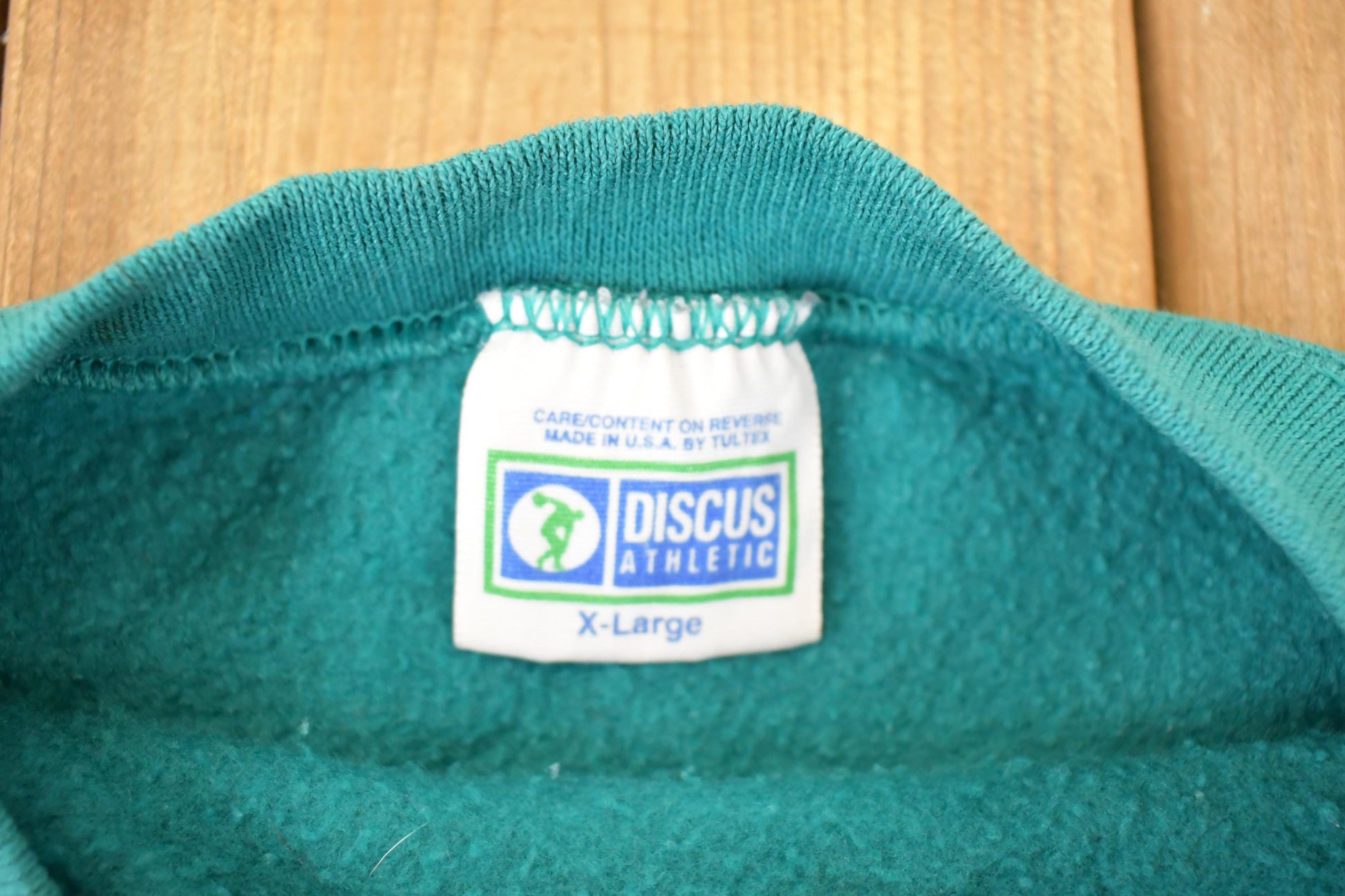 Vintage 1990s Discus Athletic Blank Crewneck Sweatshirt Men's XL / Made In USA / 90s Printing Crewneck / Streetwear Blanks