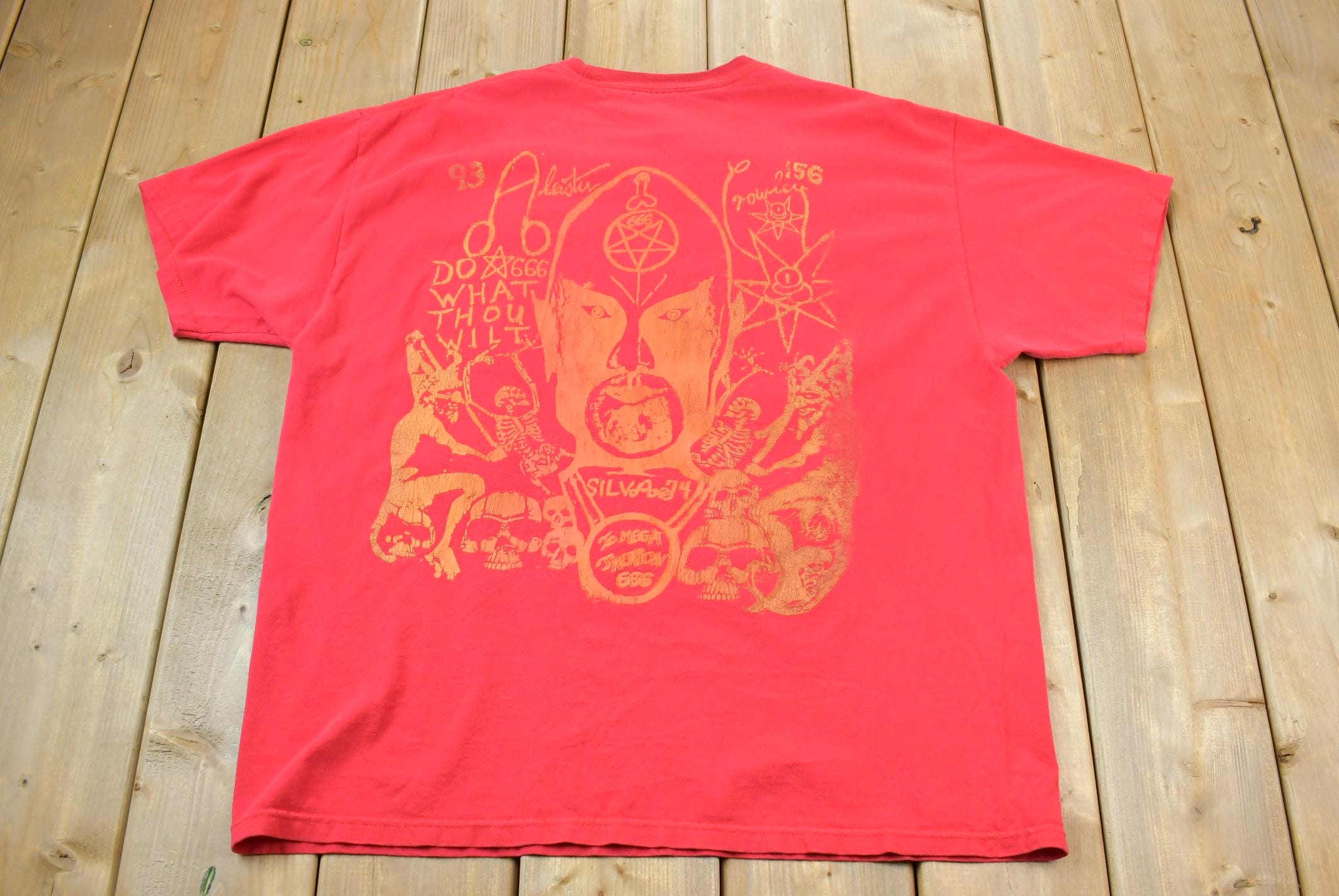 Vintage 1990s Alister Crowley Graphic T-Shirt