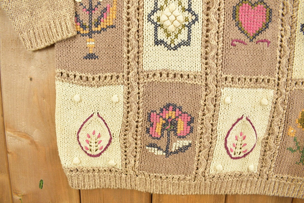 Vintage 1990s Patchwork Graphic Crewneck
