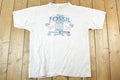 Vintage 1990s Fossil USA Worldwide Souvenir T-Shirt Mens L