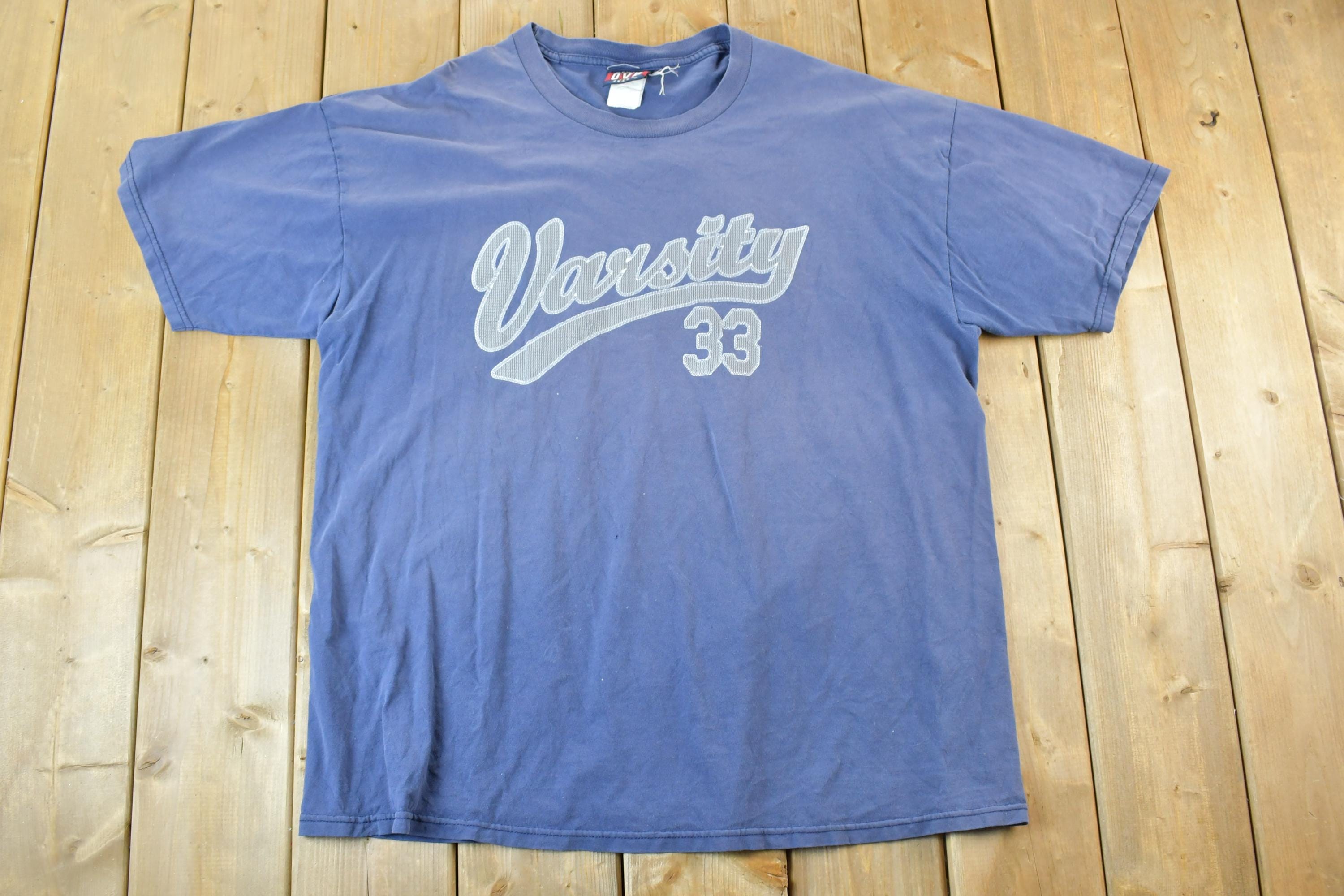 Vintage 1990s Old Varsity Brand University Collegiate T-Shirt
