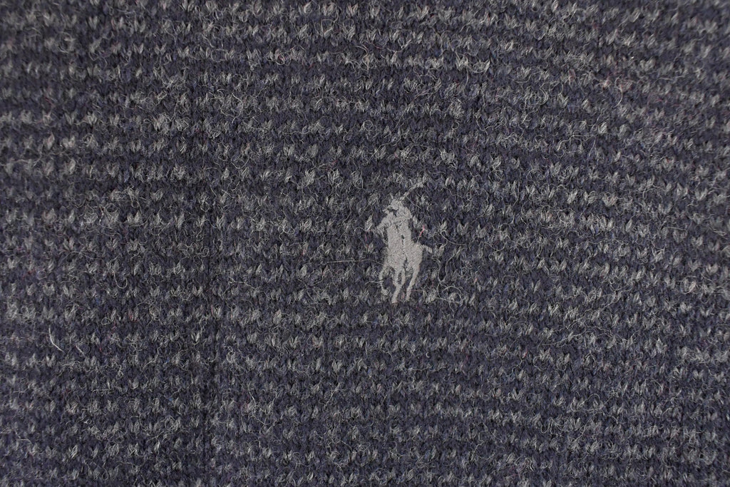 Vintage 1990s Polo By Ralph Lauren Abstract Wool Knit V Neck Sweater Vest Mens L