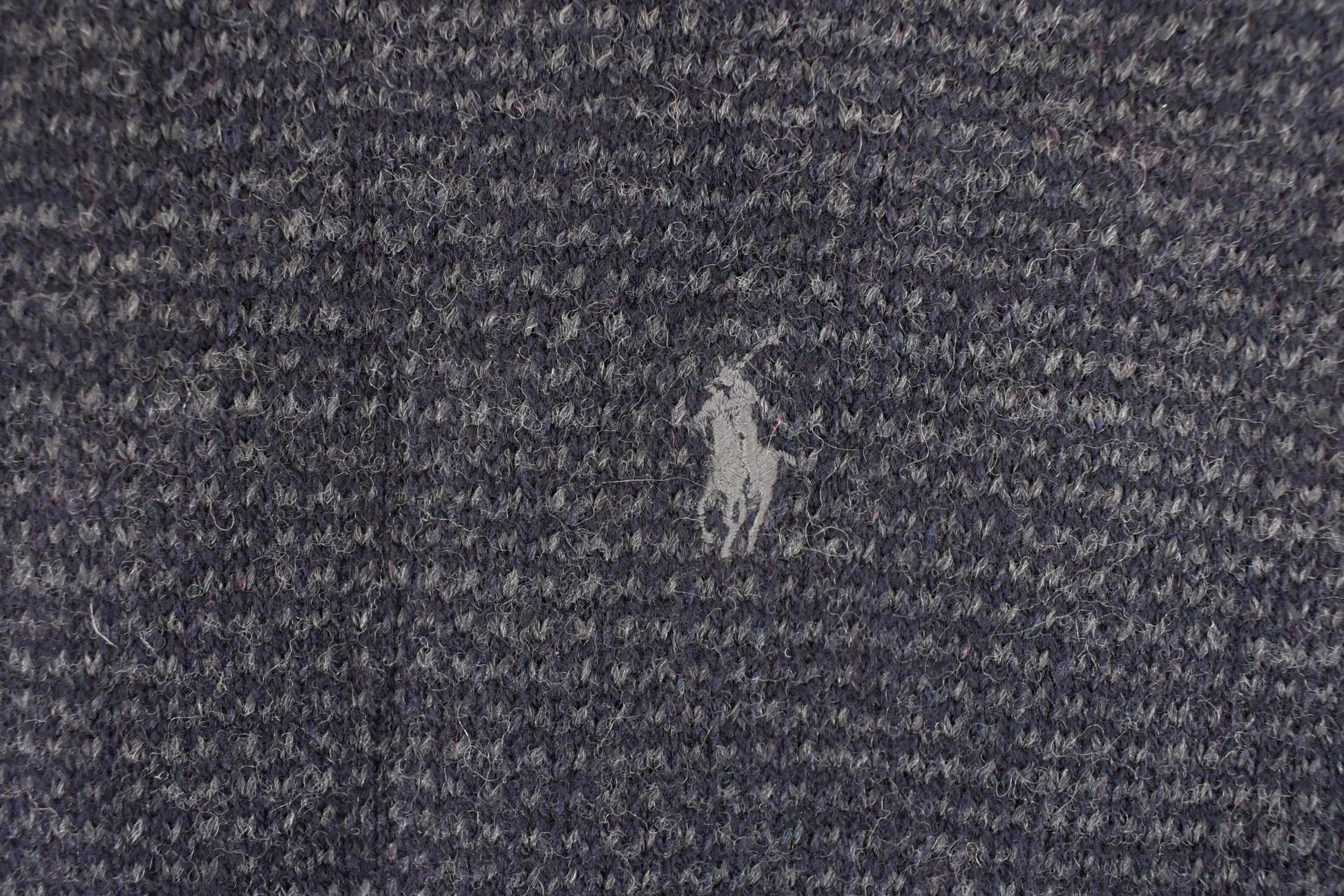 Vintage 1990s Polo By Ralph Lauren Abstract Wool Knit V Neck Sweater Vest Mens L