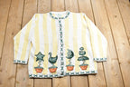 Vintage 1990s The Quacker Factory Knitted Button Up Sweater
