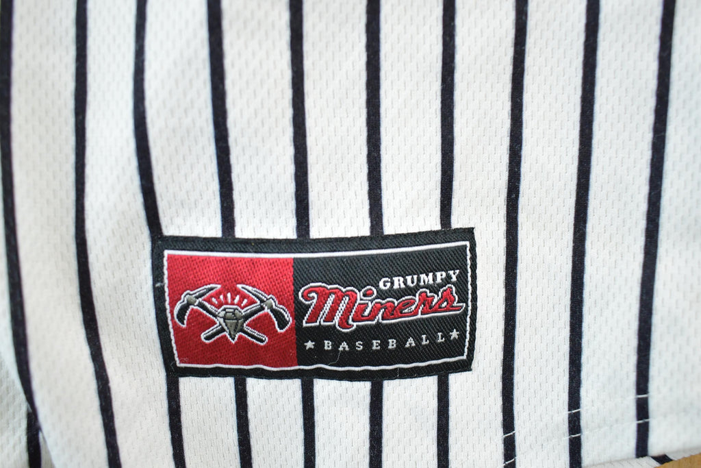 Vintage 1990s Grumpy Miners Baseball Disney Cartoon Promo Baseball Jersey Mens XL