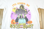 Vintage 90s Halloween Cartoon T-Shirt - Good And Scary - Mens L