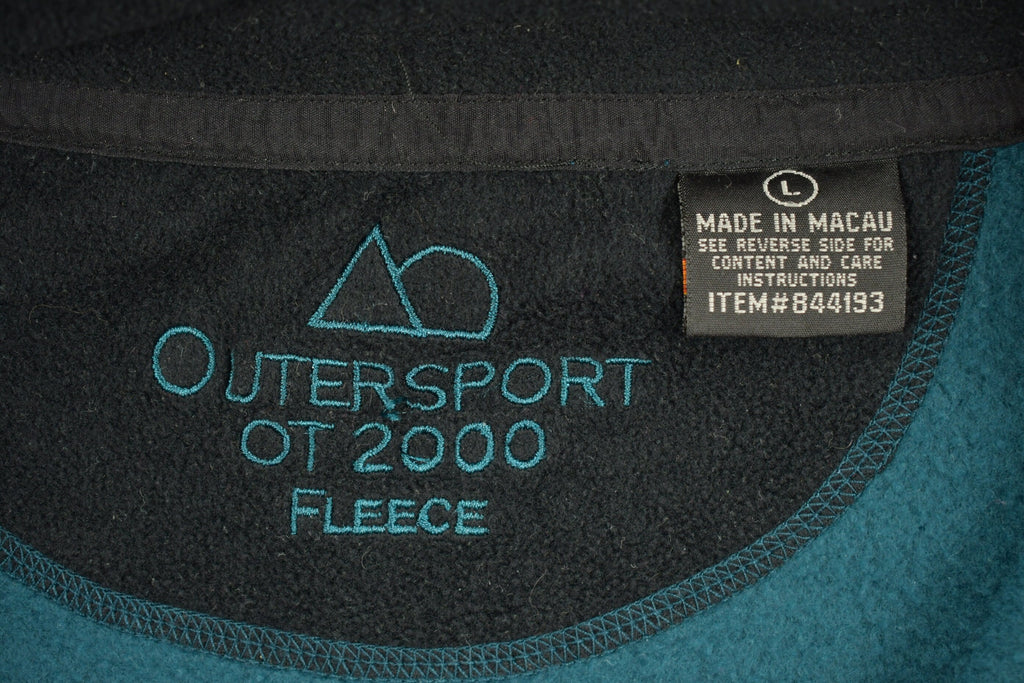 Vintage 1990s Big Manistee River Fleece Zip Up Sweater