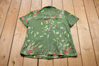 Vintage 1990s Floral All Over Print Button Up Shirt