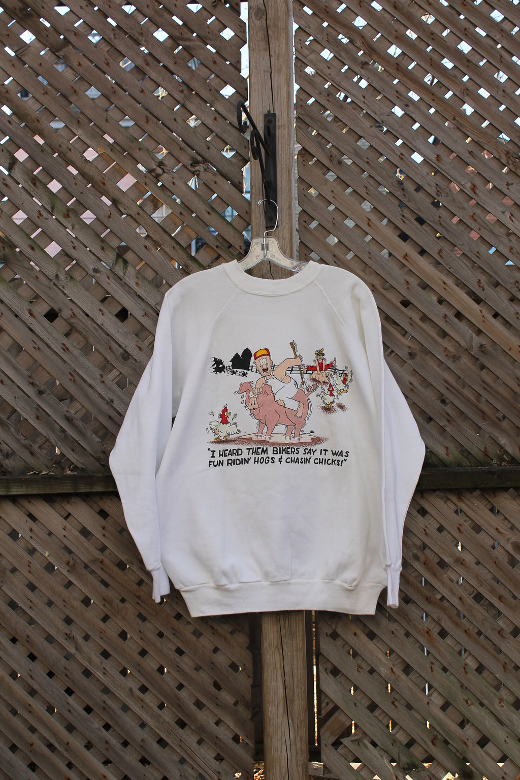 Vintage 1990s Red Neck Graphic Crewneck Sweater