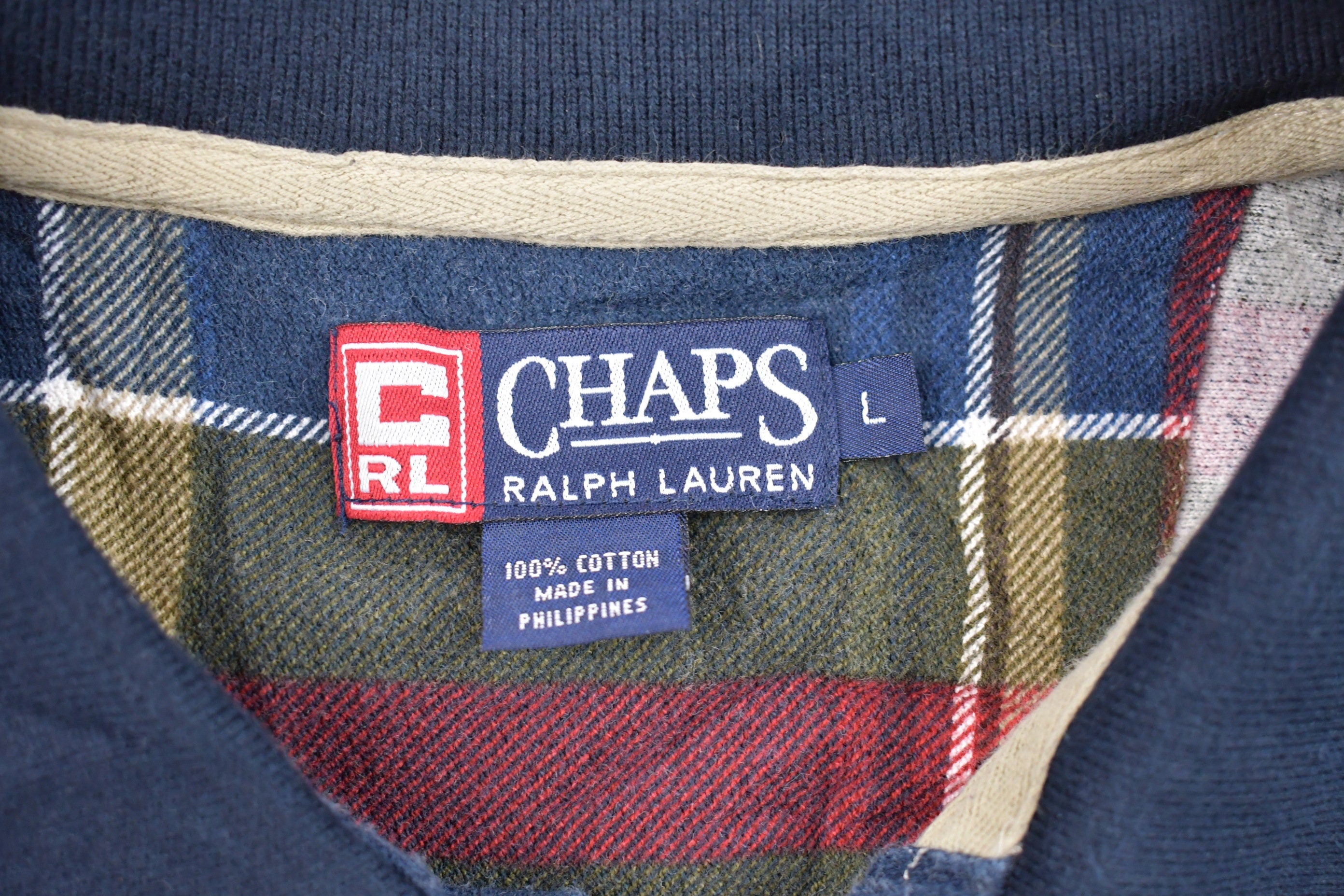 Vintage 1990s Chaps Ralph Lauren Quarter Button Up Shirt