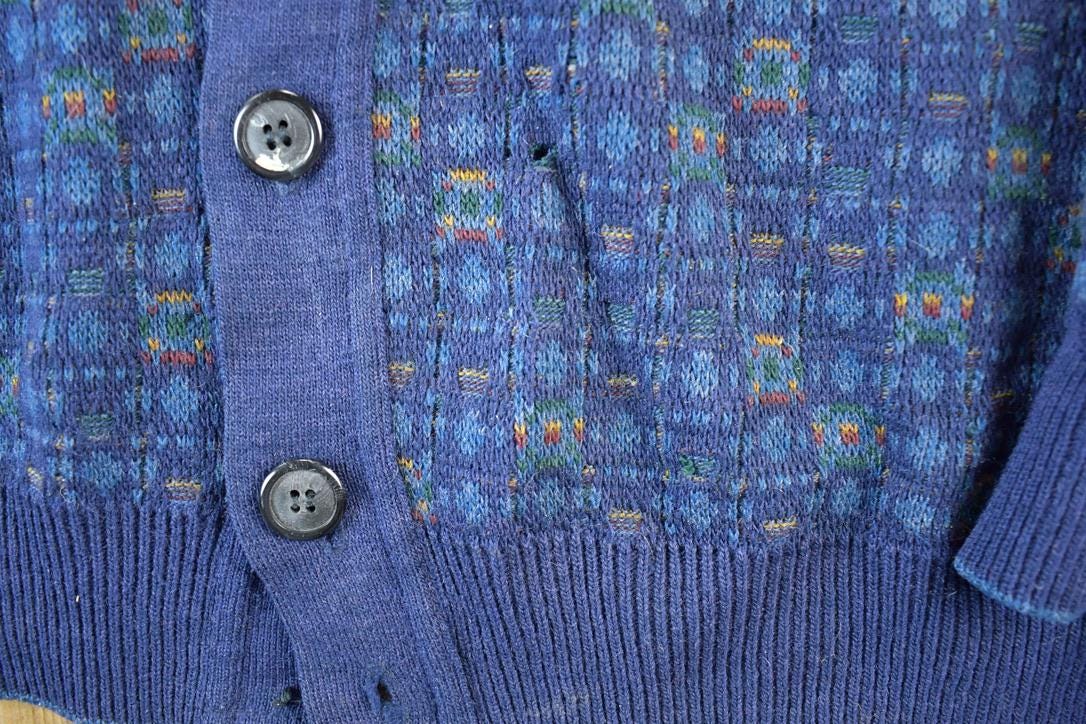Vintage 90s Bahama Knit Wool Blend Cardigan - Men's L