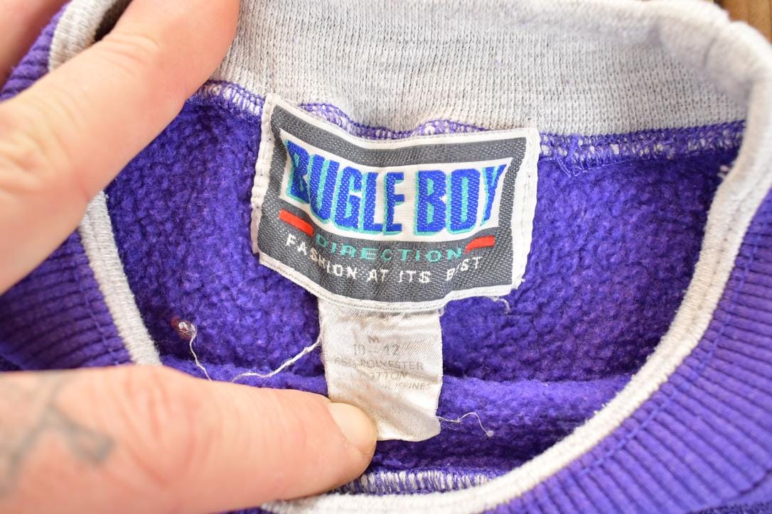 Vintage 1990s Bugle Boy Crewneck Sweatshirt Youth S