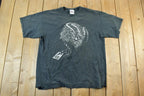 Vintage 1990s Baphomet Malefic Tattoos Streetsville Single Stitch T-Shirt