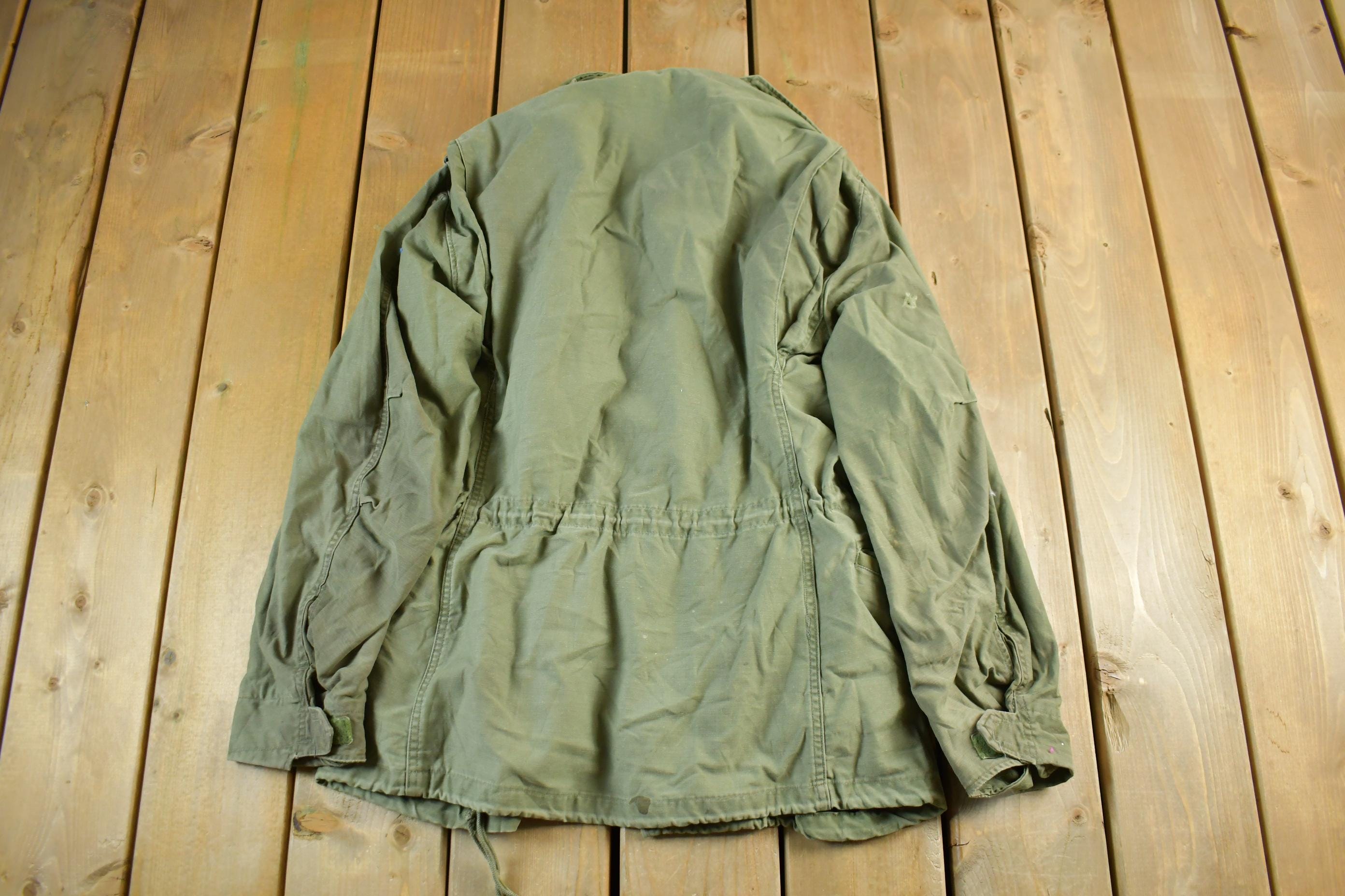 Vintage 1960s Military Field Coat Men's Large