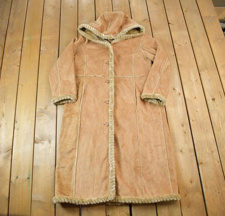 Vintage 1980s Anne Klein Authentic Shearling Parka Jacket