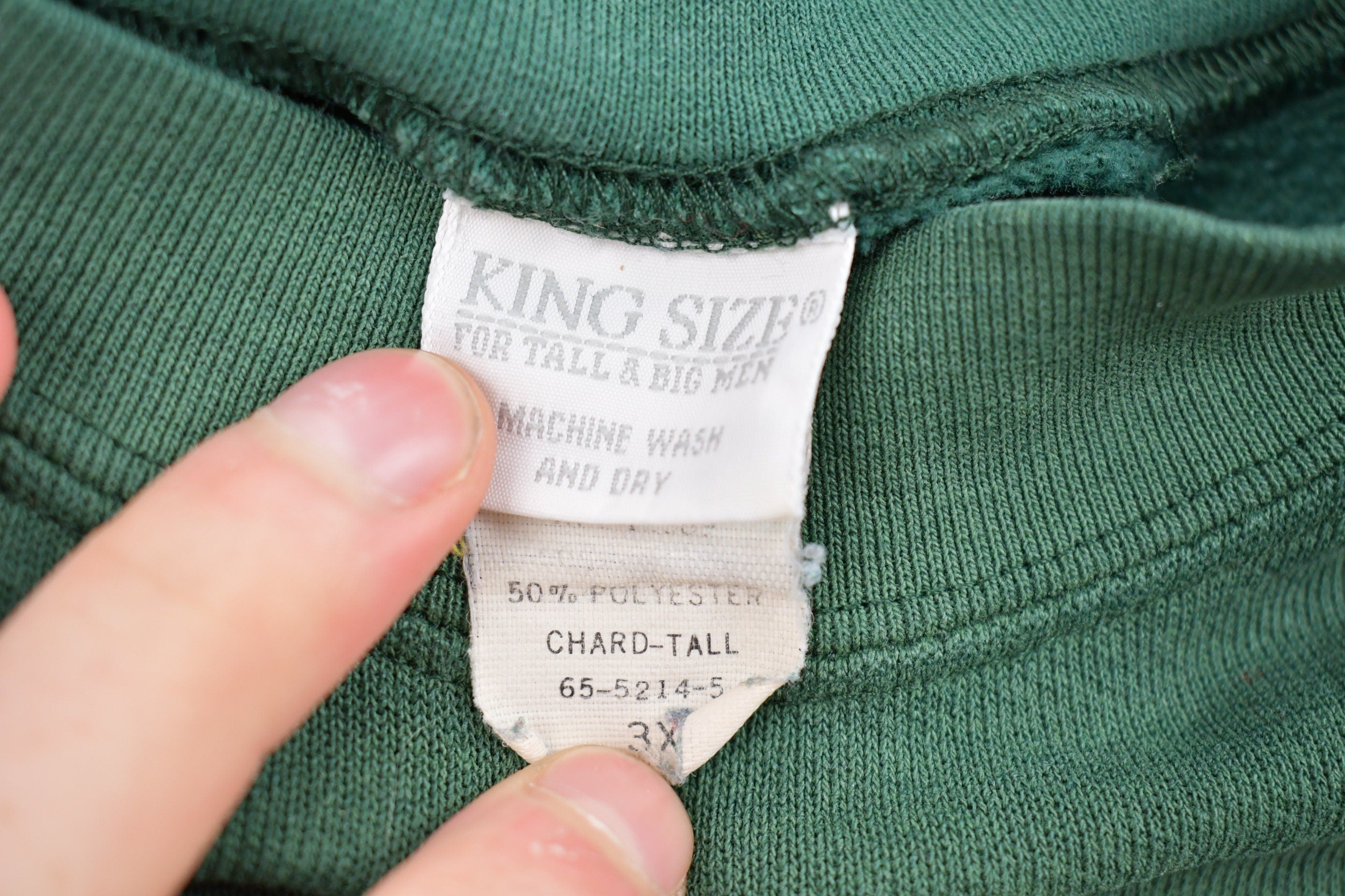 Vintage 1980s King Size Raglan Crewneck Sweatshirt