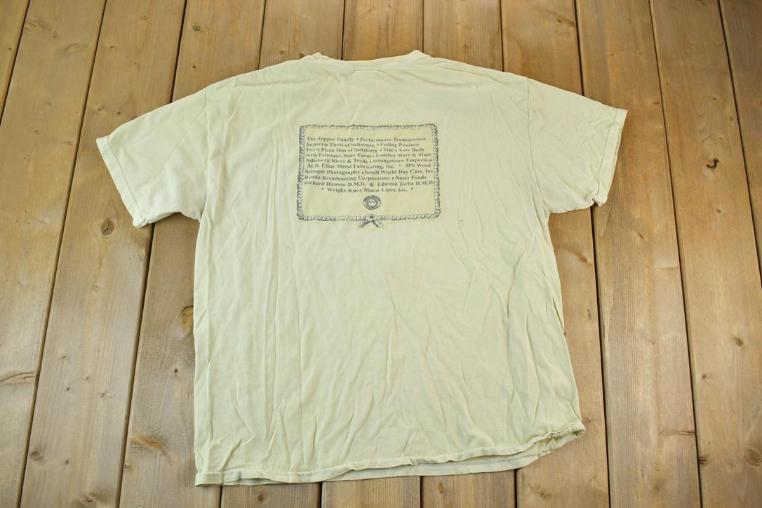 Vintage 1980s Aztec Mountains Souvenir Single Stitch Graphic Print T-Shirt