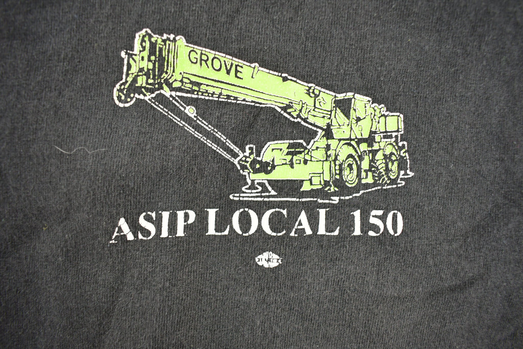 Vintage 1990s ASIP Local 150 Hoisting & Rigging Graphic T Shirt
