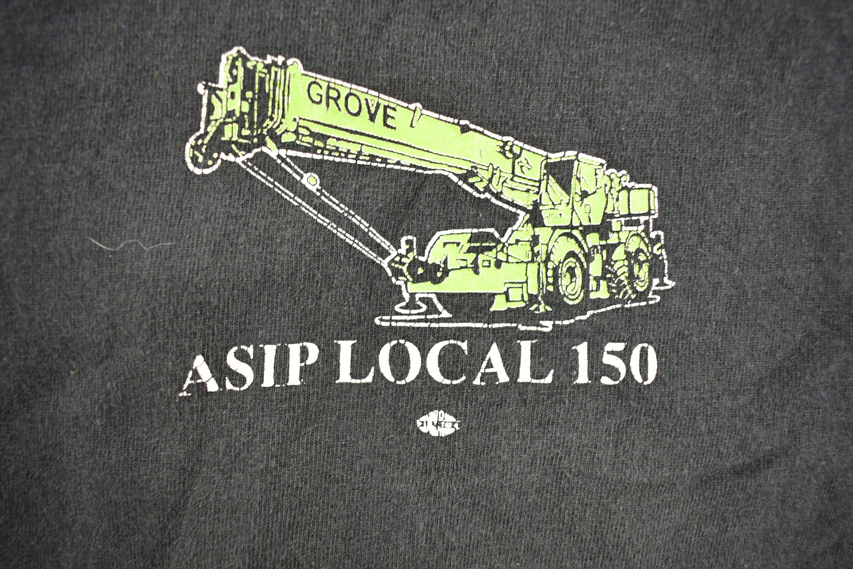 Vintage 1990s ASIP Local 150 Hoisting & Rigging Graphic T Shirt