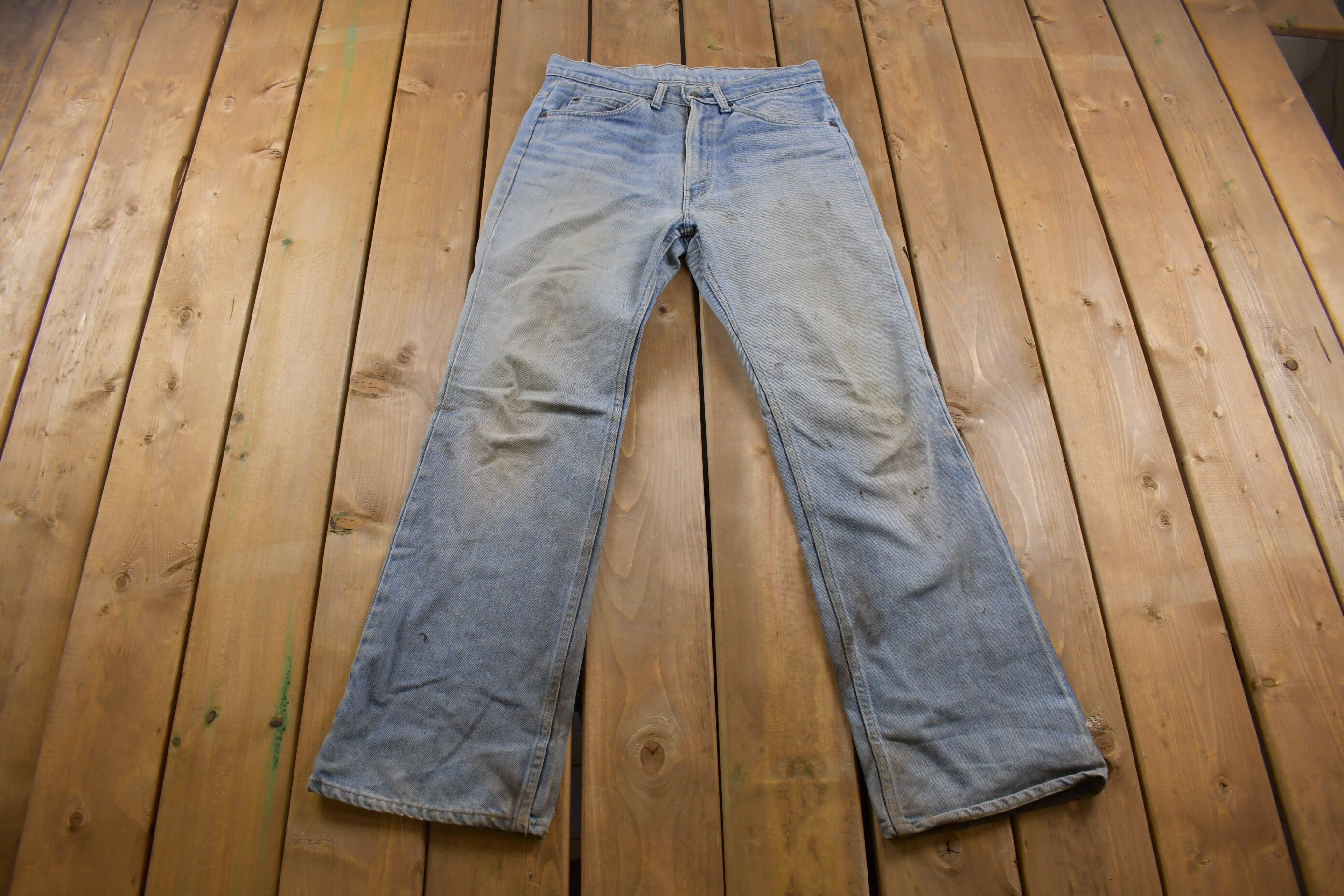 True Vintage 1970s Levi's Orange Tab Jeans Size 32 x 31